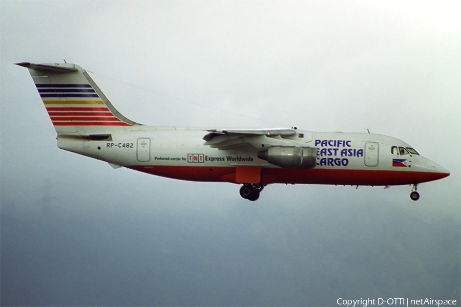 Pacific East Asia Cargo Airlines BAe Systems BAe-146-200QT (RP-C482) | Photo 292163