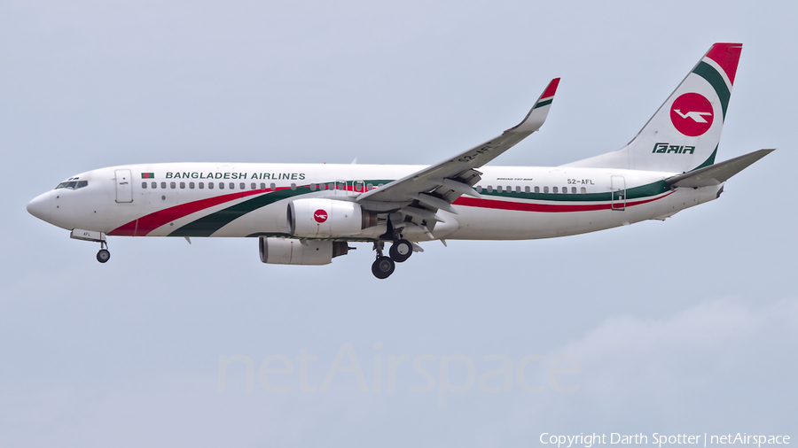 Biman Bangladesh Airlines Boeing 737-83N (S2-AFL) | Photo 309617