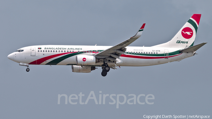 Biman Bangladesh Airlines Boeing 737-83N (S2-AFM) | Photo 309618