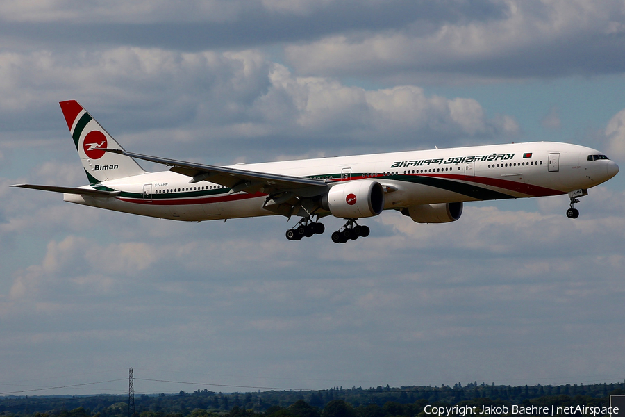 Biman Bangladesh Airlines Boeing 777-3E9(ER) (S2-AHN) | Photo 185616