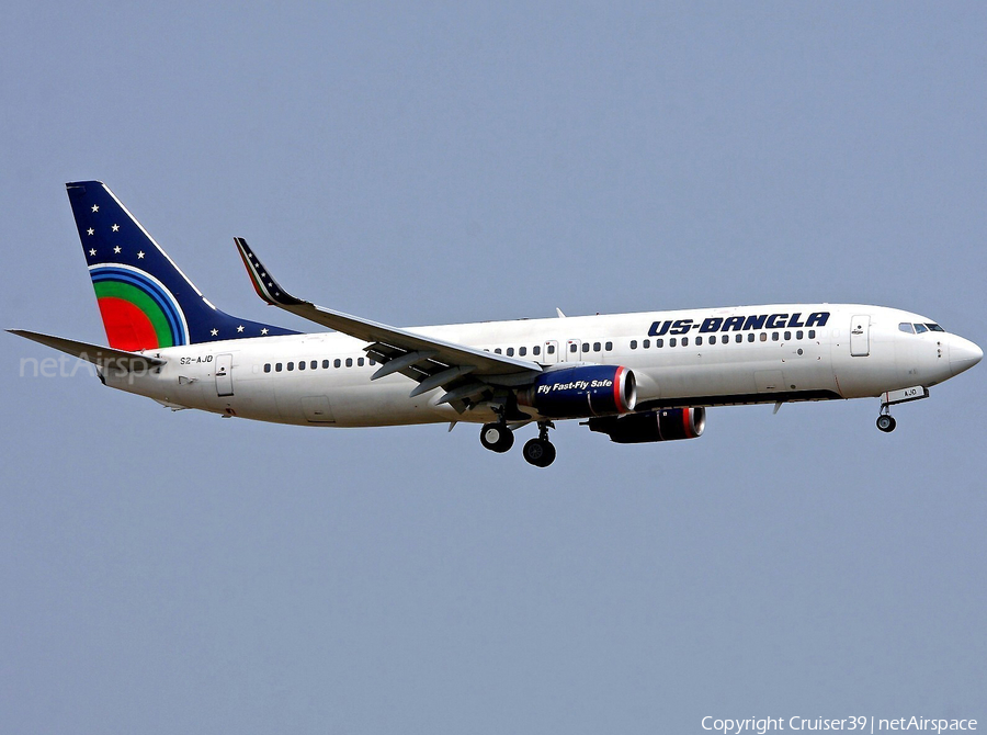 US-Bangla Airlines Boeing 737-8Q8 (S2-AJD) | Photo 345975