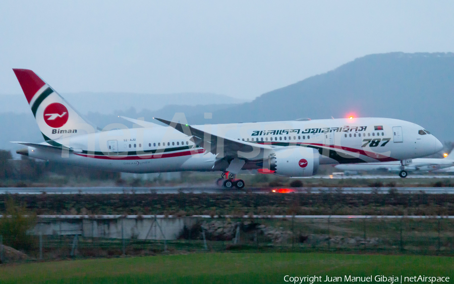 Biman Bangladesh Airlines Boeing 787-8 Dreamliner (S2-AJU) | Photo 361200