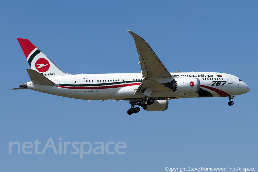 Biman Bangladesh Airlines Boeing 787-8 Dreamliner (S2-AJV) | Photo 669888