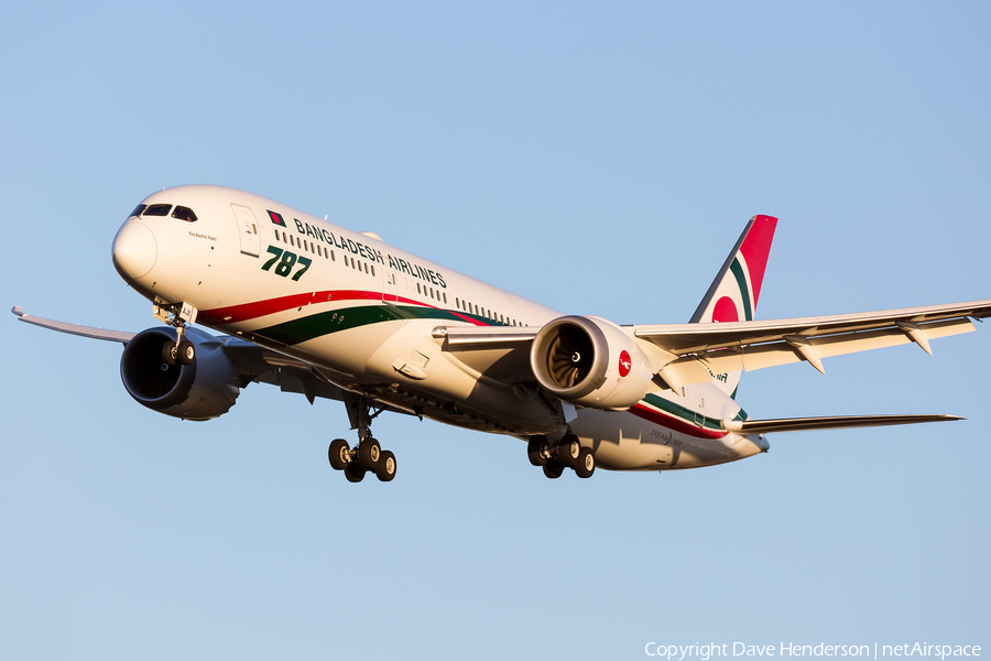 Biman Bangladesh Airlines Boeing 787-9 Dreamliner (S2-AJX) | Photo 368481