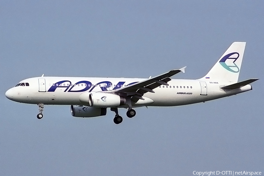 Adria Airways Airbus A320-231 (S5-AAA) | Photo 140566
