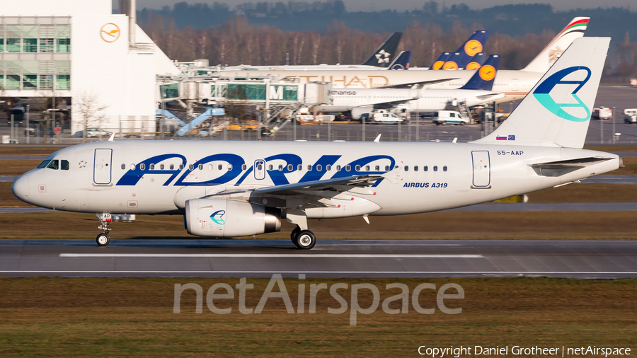 Adria Airways Airbus A319-132 (S5-AAP) | Photo 288510