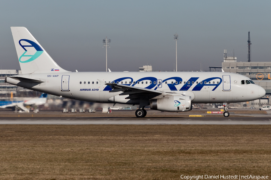 Adria Airways Airbus A319-132 (S5-AAP) | Photo 417089