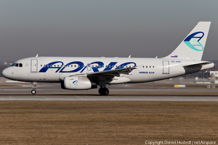 Adria Airways Airbus A319-132 (S5-AAR) | Photo 420429
