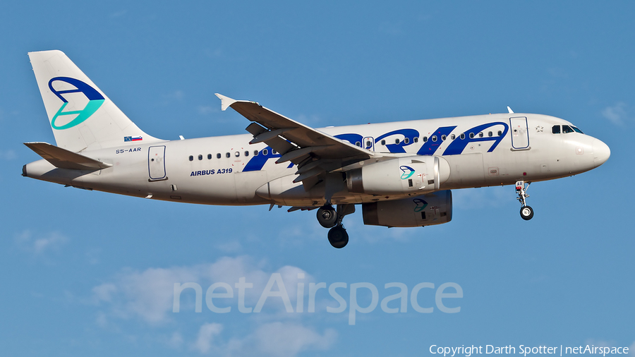 Adria Airways Airbus A319-132 (S5-AAR) | Photo 378138