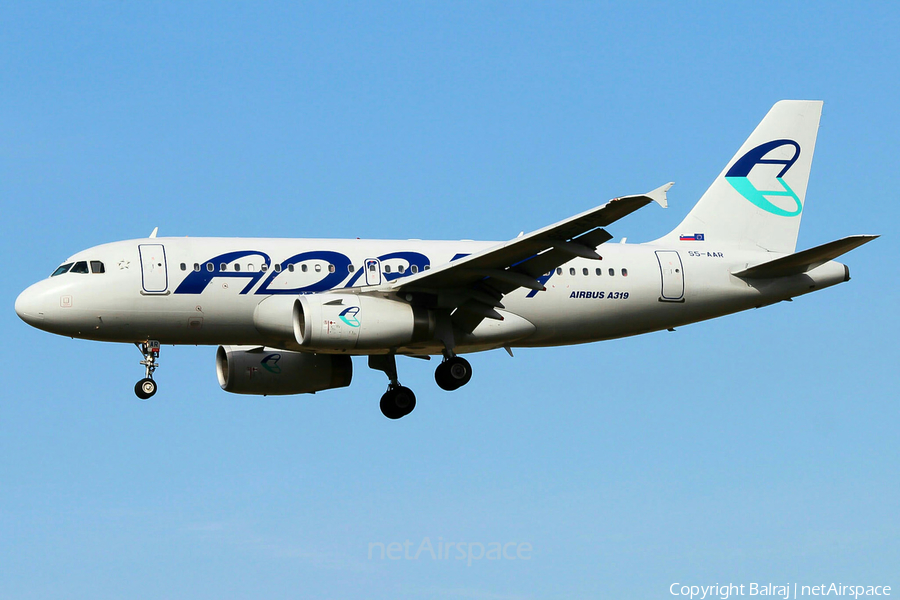 Adria Airways Airbus A319-132 (S5-AAR) | Photo 98157