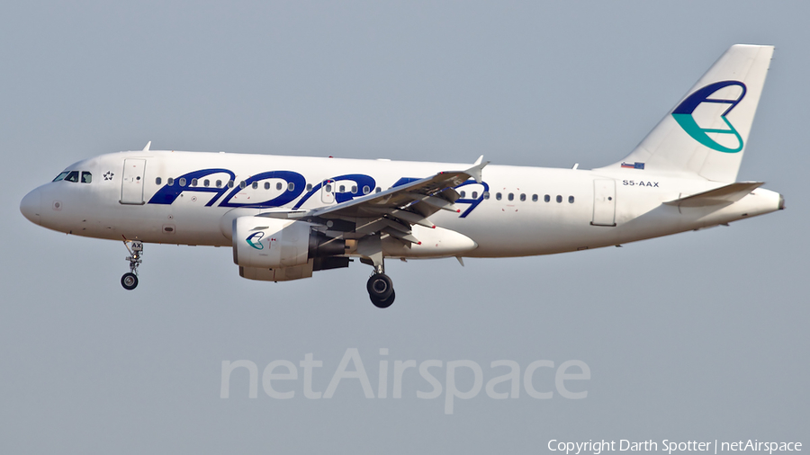 Adria Airways Airbus A319-111 (S5-AAX) | Photo 378139