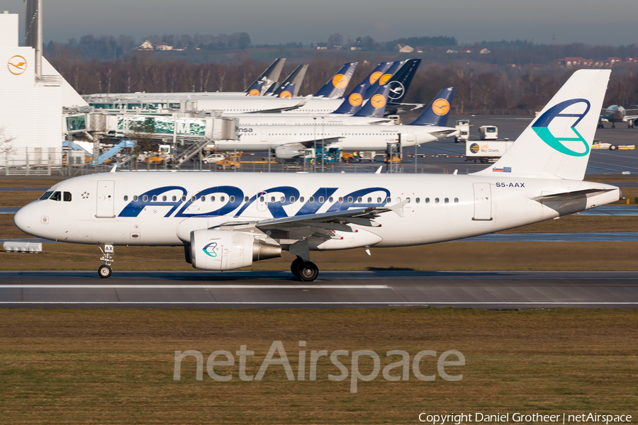 Adria Airways Airbus A319-111 (S5-AAX) | Photo 288538