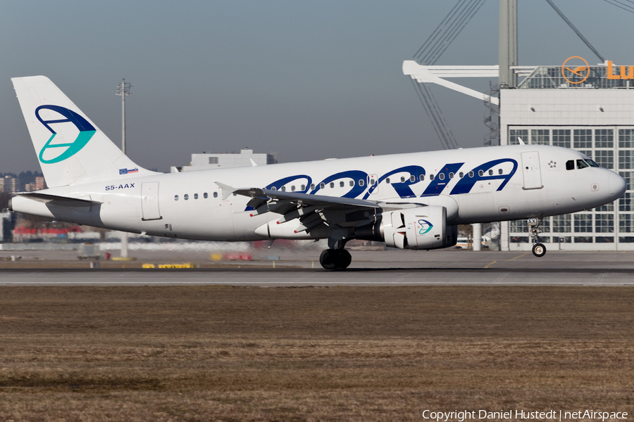 Adria Airways Airbus A319-111 (S5-AAX) | Photo 417088