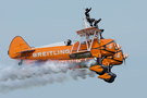 Breitling AeroSuperBatics Boeing PT-17 Kaydet (SE-BOG) at  RAF Abingdon, United Kingdom