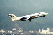 Linjeflyg Fokker F28-4000 Fellowship (SE-DGE) at  Innsbruck - Kranebitten, Austria