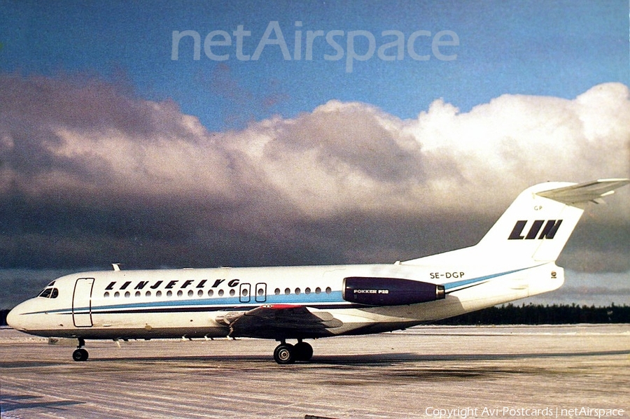 Linjeflyg Fokker F28-4000 Fellowship (SE-DGP) | Photo 69212