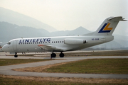Linjeflyg Fokker F28-4000 Fellowship (SE-DGR) at  Innsbruck - Kranebitten, Austria