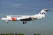 SAS - Scandinavian Airlines Fokker F28-4000 Fellowship (SE-DGX) at  Hamburg - Fuhlsbuettel (Helmut Schmidt), Germany