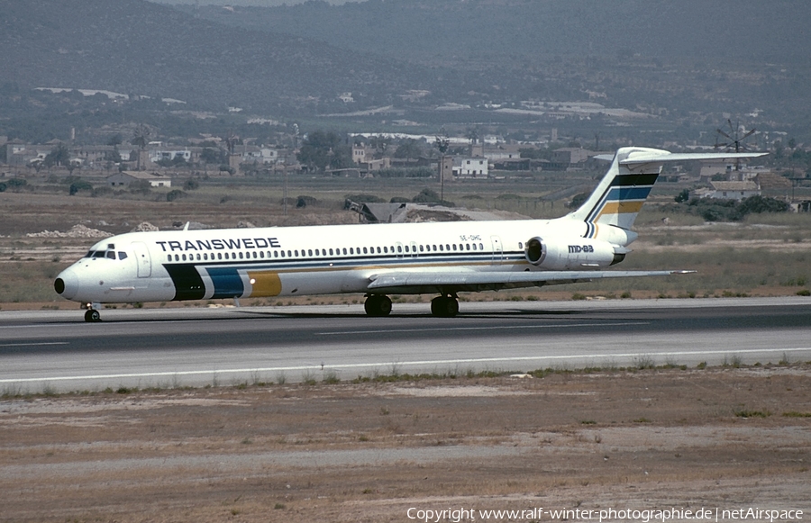 Transwede Airways McDonnell Douglas MD-83 (SE-DHC) | Photo 412931