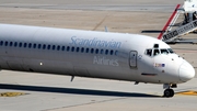 SAS - Scandinavian Airlines McDonnell Douglas MD-82 (SE-DIS) at  Stuttgart, Germany