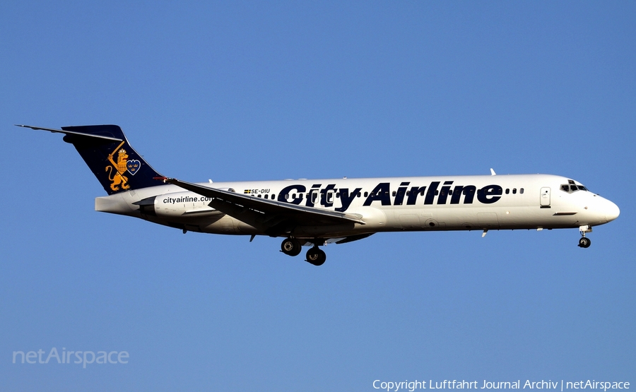 City Airline McDonnell Douglas MD-87 (SE-DIU) | Photo 449327