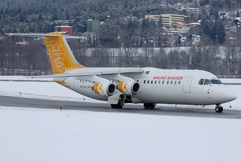 Malmo Aviation BAe Systems BAe-146-RJ100 (SE-DSY) at  Innsbruck - Kranebitten, Austria