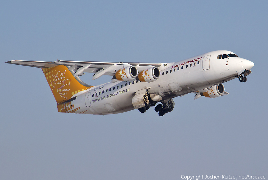 Malmo Aviation BAe Systems BAe-146-RJ100 (SE-DSY) | Photo 22833