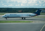 Braathens Fokker 100 (SE-DUE) at  Stockholm - Arlanda, Sweden