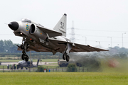 Swedish Air Force Historic Flight SAAB AJS 37 Viggen (SE-DXN) at  Waddington, United Kingdom