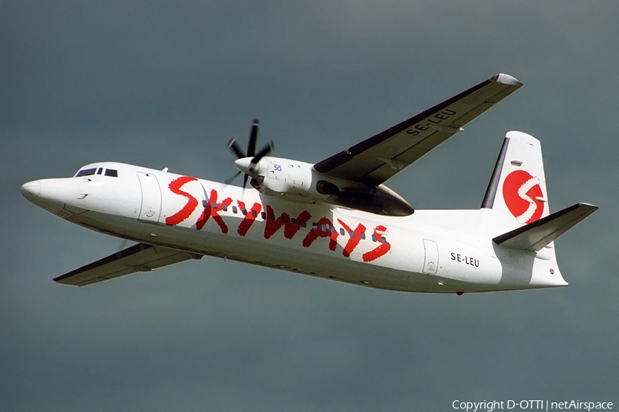 Skyways Express Fokker 50 (SE-LEU) | Photo 361455