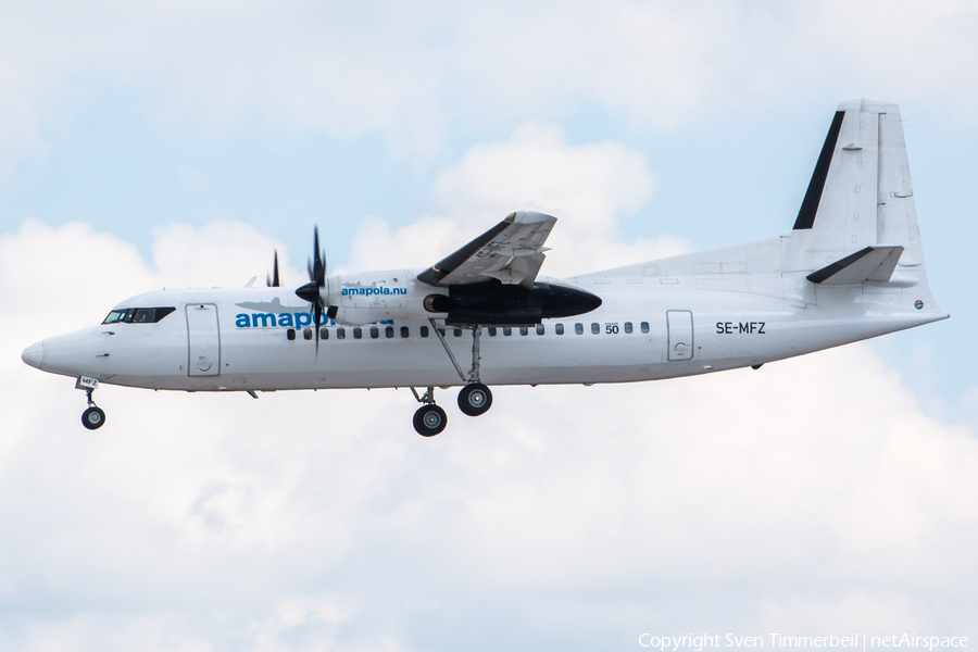 Amapola Flyg Fokker 50 (SE-MFZ) | Photo 512028