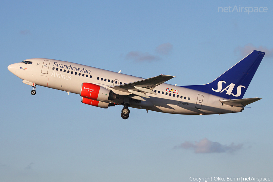 SAS - Scandinavian Airlines Boeing 737-7BX (SE-RER) | Photo 49553