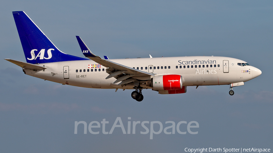 SAS - Scandinavian Airlines Boeing 737-76N (SE-RET) | Photo 378148