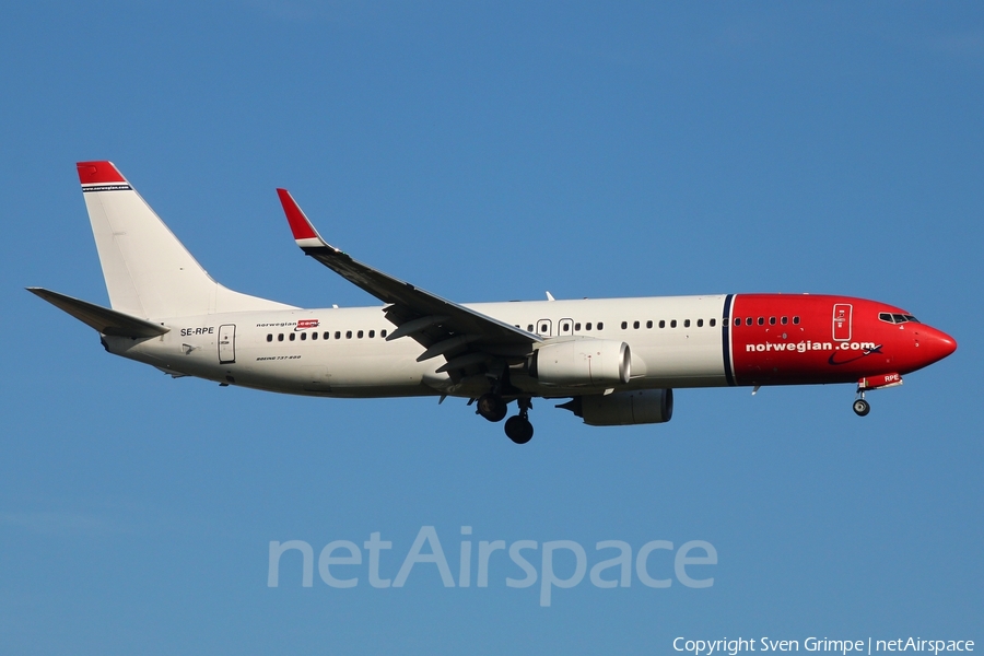 Norwegian Air Sweden Boeing 737-8JP (SE-RPE) | Photo 478839