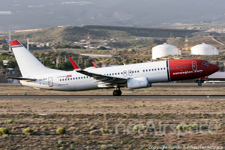 Norwegian Air Sweden Boeing 737-8JP (SE-RPF) | Photo 538609