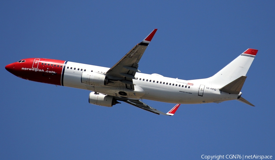 Norwegian Air Sweden Boeing 737-8JP (SE-RPG) | Photo 507807