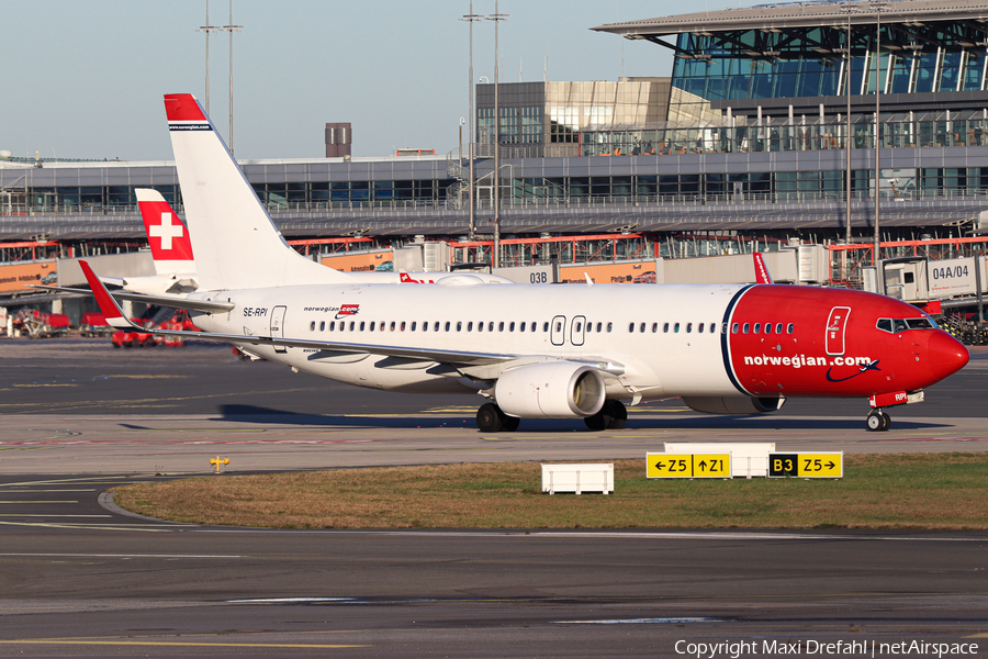 Norwegian Air Sweden Boeing 737-8JP (SE-RPI) | Photo 487437