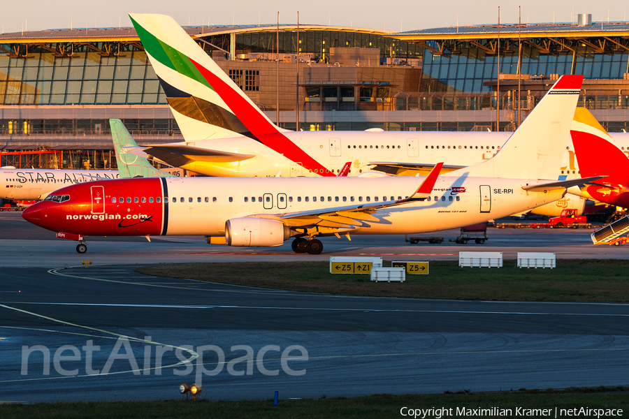 Norwegian Air Sweden Boeing 737-8JP (SE-RPI) | Photo 520892