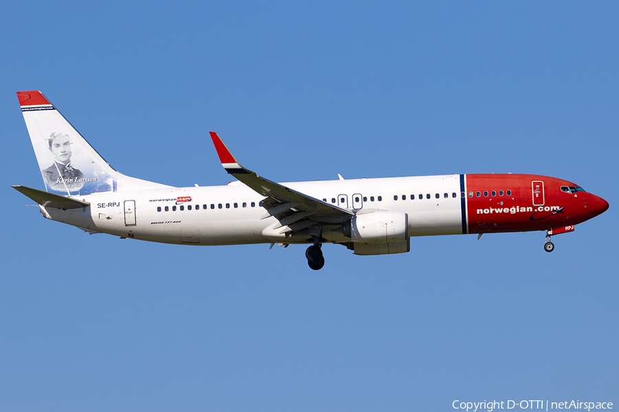 Norwegian Air Sweden Boeing 737-8JP (SE-RPJ) | Photo 562918