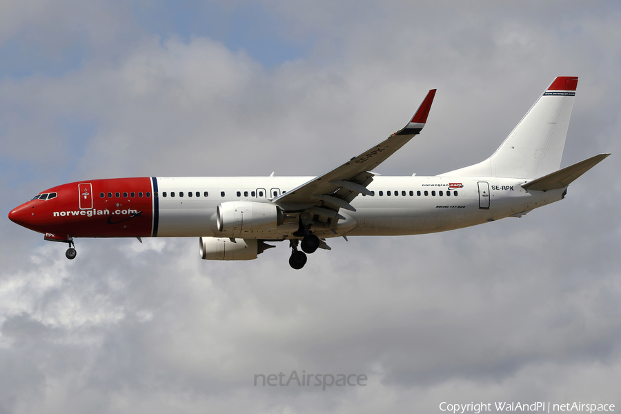 Norwegian Air Sweden Boeing 737-8JP (SE-RPK) | Photo 553393