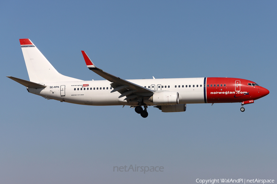 Norwegian Air Sweden Boeing 737-8JP (SE-RPK) | Photo 499970