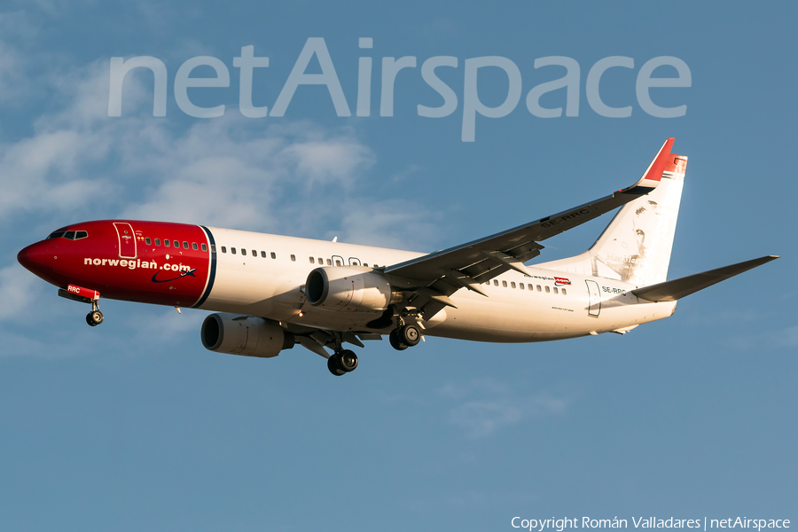 Norwegian Air Sweden Boeing 737-8JP (SE-RRC) | Photo 360947