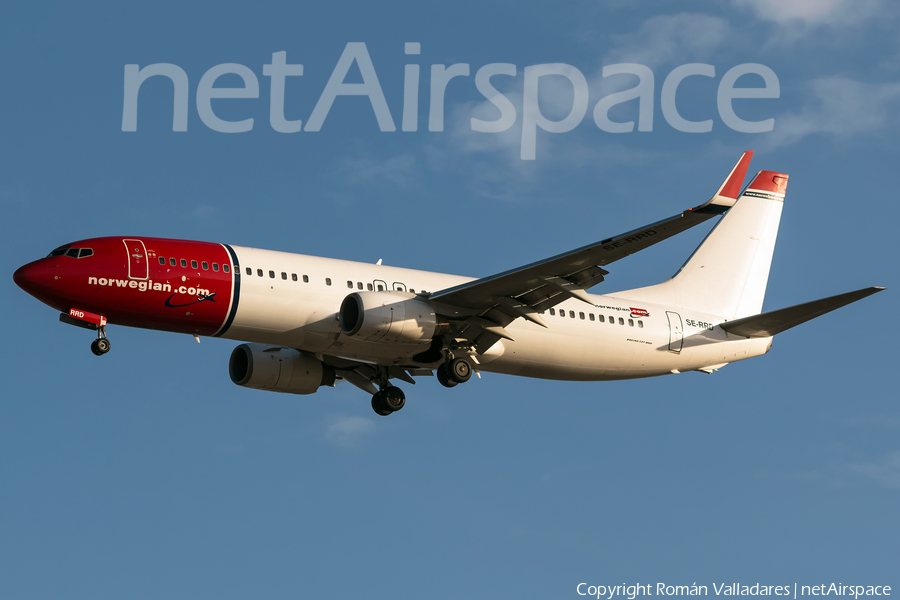Norwegian Air Sweden Boeing 737-8JP (SE-RRD) | Photo 360946