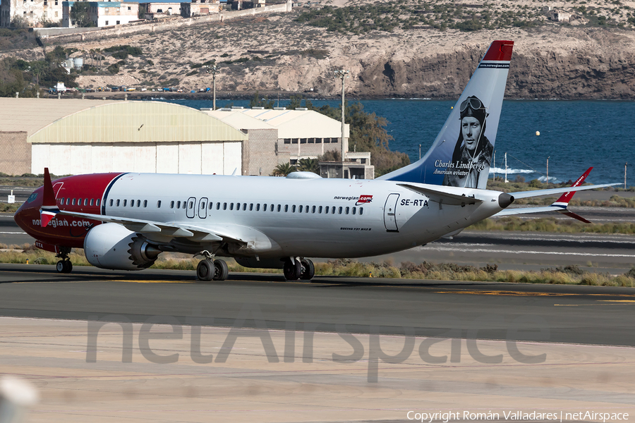 Norwegian Air Sweden Boeing 737-8 MAX (SE-RTA) | Photo 341525