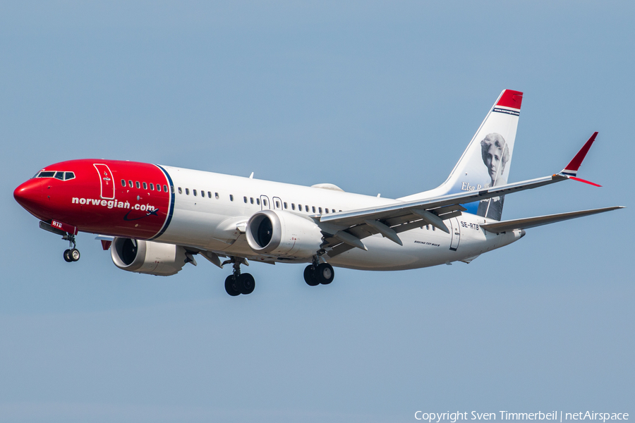 Norwegian Air Sweden Boeing 737-8 MAX (SE-RTB) | Photo 515482