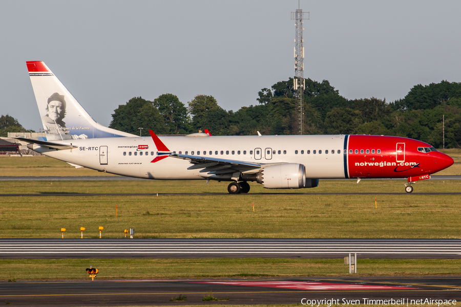 Norwegian Air Sweden Boeing 737-8 MAX (SE-RTC) | Photo 513951