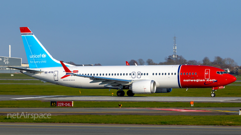 Norwegian Air Sweden Boeing 737-8 MAX (SE-RTD) at  Copenhagen - Kastrup, Denmark