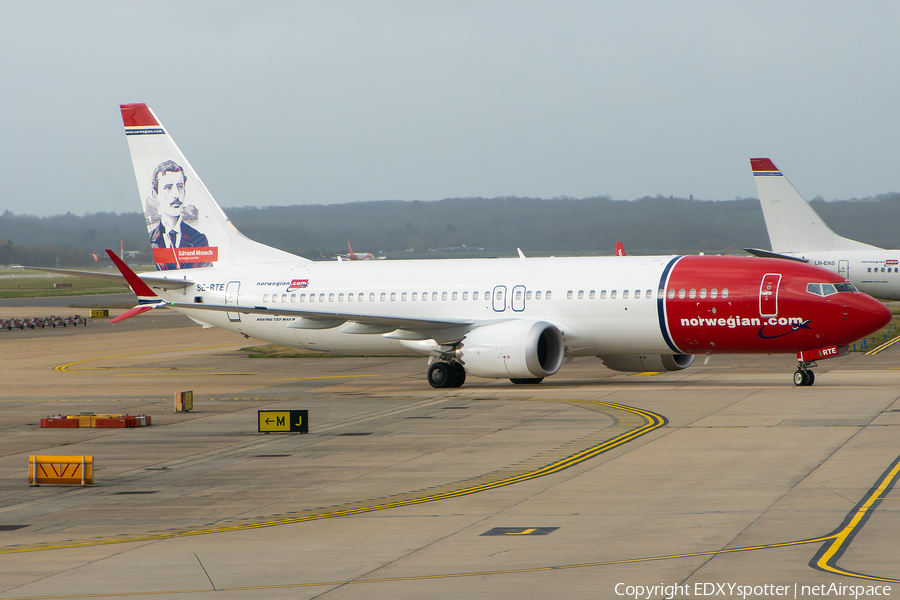 Norwegian Air Sweden Boeing 737-8 MAX (SE-RTE) | Photo 605690