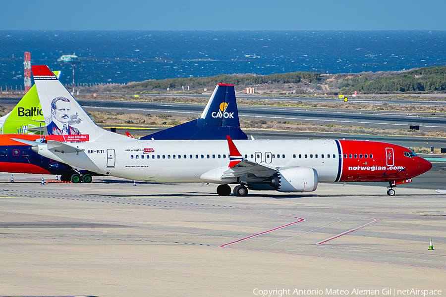 Norwegian Air Sweden Boeing 737-8 MAX (SE-RTI) | Photo 617669