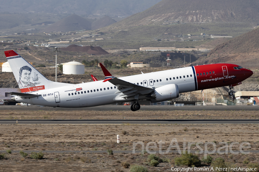 Norwegian Air Sweden Boeing 737-8 MAX (SE-RTJ) | Photo 614564